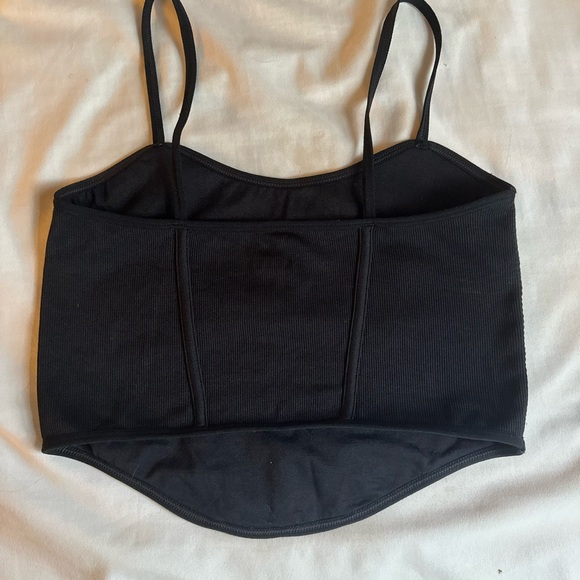 garage black seamless tank top corset top - Picture 5 of 5